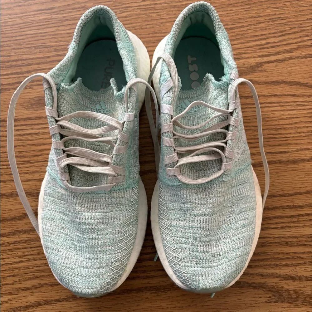 Adidas Women's Pure Boost Mint Green Sneakers